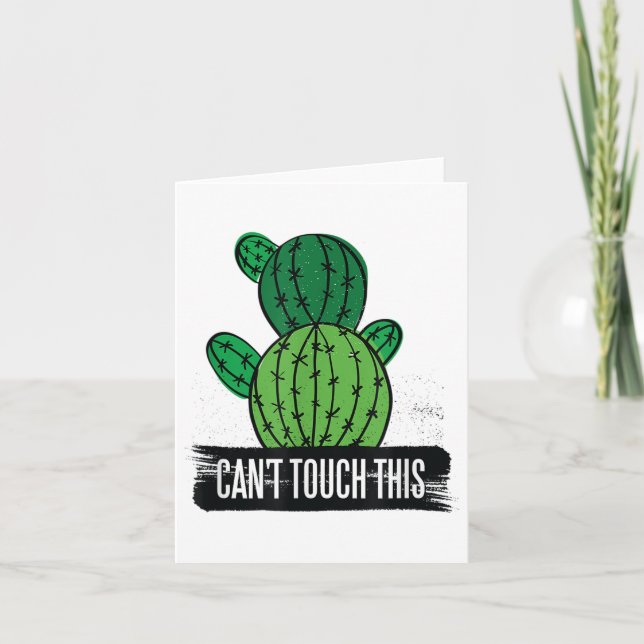 Carte Funny Cactus - Can't Touch This (Devant)