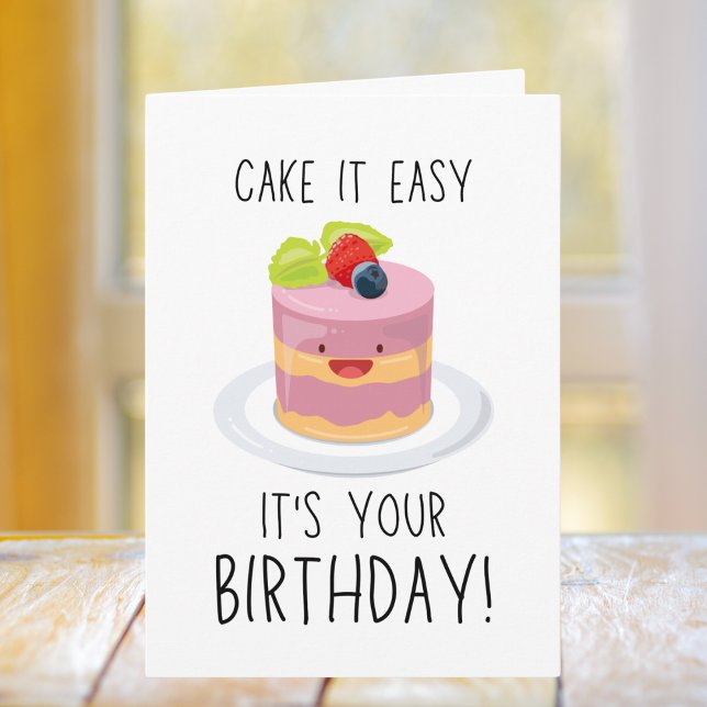 Carte Funny Cake Anniversaire (Créateur téléchargé)