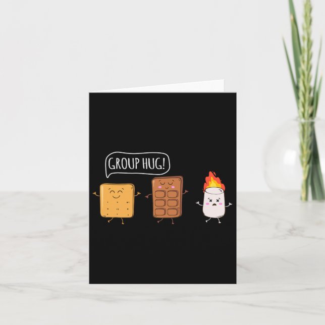 Carte Funny Camping Toile Bonfire Aventure (Devant)