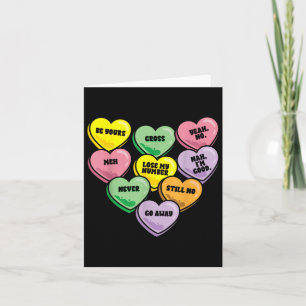 Carte Funny Candy Heart Anti Valentines Jour Sarcastique