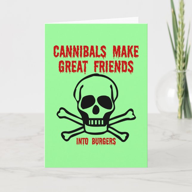 Carte Funny cannibals (Devant)
