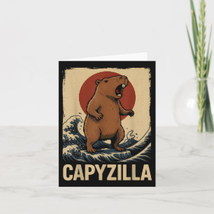Carte Funny Capybara Garçons Filles Enfants Hommes Capyz