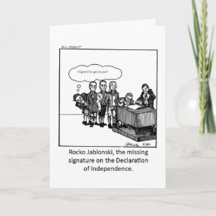 Carte Funny Card pour la 4e Of July !