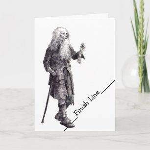 Carte Funny Card Retirement Ligne finale & Vieux Humour 