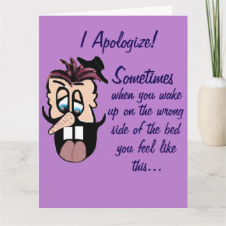 Carte Funny Cartoon Apology