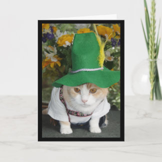 Carte Funny Cat German