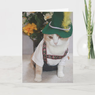 Carte Funny Cat German