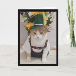 Carte Funny Cat German