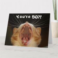 Funny Chat Happy 50th Birthday Card