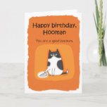 Carte Funny Chat Joyeux anniversaire de la maison Amoure<br><div class="desc">Drôle carte d'anniversaire de chat pour amoureux de les chats! Des blagues idiotes aux déclarations romantiques sérieuses, la boutique MiKa Art Zazzle a quelque chose pour tout le monde. Canadiana, cadeaux japonais, bijoux, coques pour appareils électroniques, boutons amusants, tasses à mug, ornements, cartes et affiches... . Veuillez prendre un peu...</div>