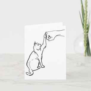 Carte Funny Chat meilleur ami Amoureux des chats de la p