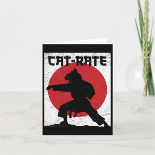 Carte Funny Chat-rate Cat Karate Cadeau Pour Arts Martia