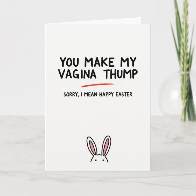 Carte Funny Cheeky Animal Friend Card (Devant)