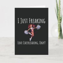 Funny Cheerleader Cards Dance Sport Dancing Dancer