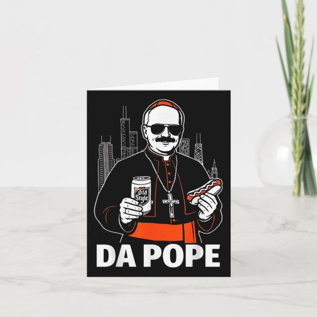 Carte Funny Chicago Pope Leo Xiv Graphic (Devant)