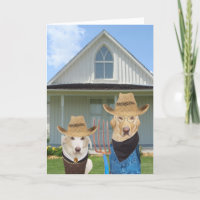 Carte Funny Chien/Lab personnalisable de couple