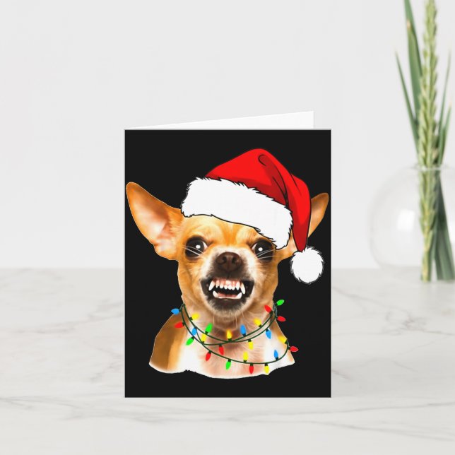Carte Funny Chihuahua Christmas Shirt For Dog Lovers Wom (Devant)