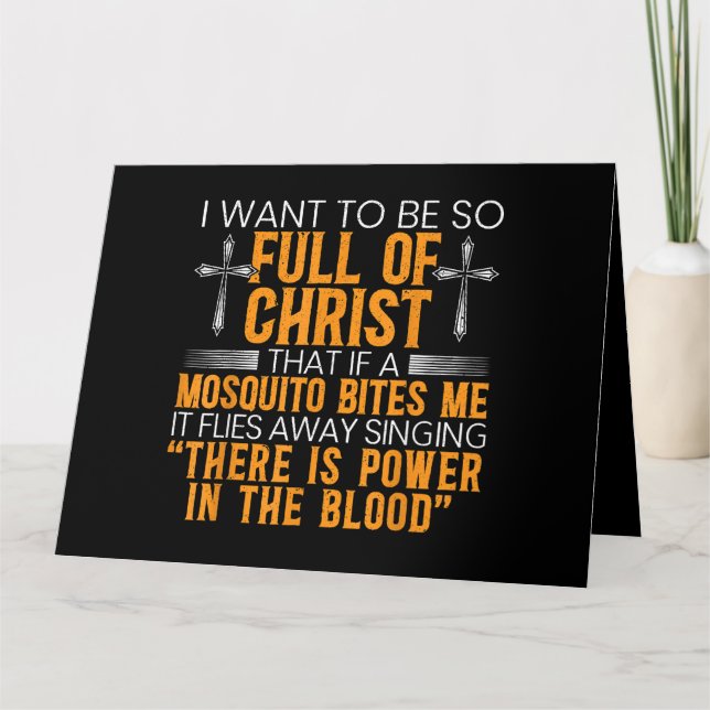 Carte Funny Christian Religious Servant of God Faithful (Devant)