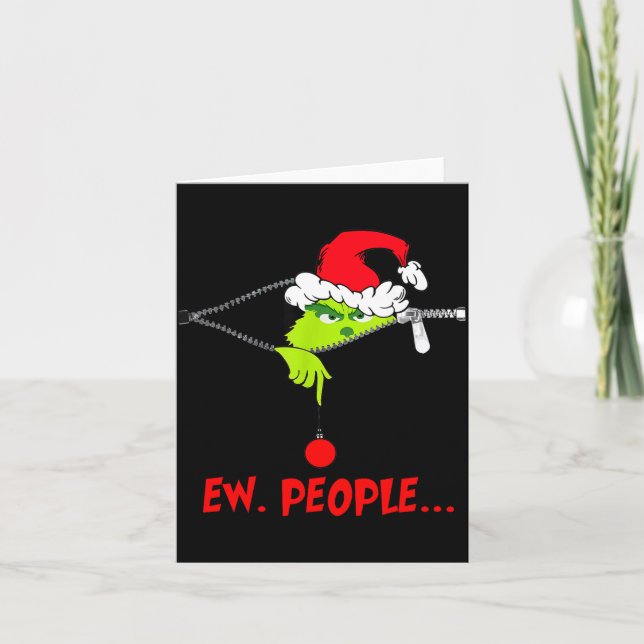 Carte Funny Christmas Ew People Men Women Kid Boys Girls (Devant)