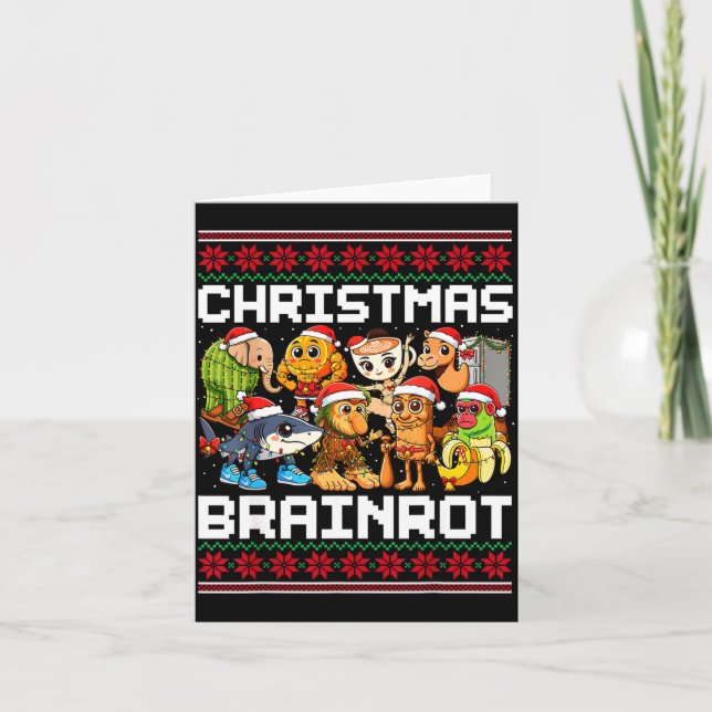 Carte Funny Christmas Italian Brain Rot For Men Women Bo (Devant)