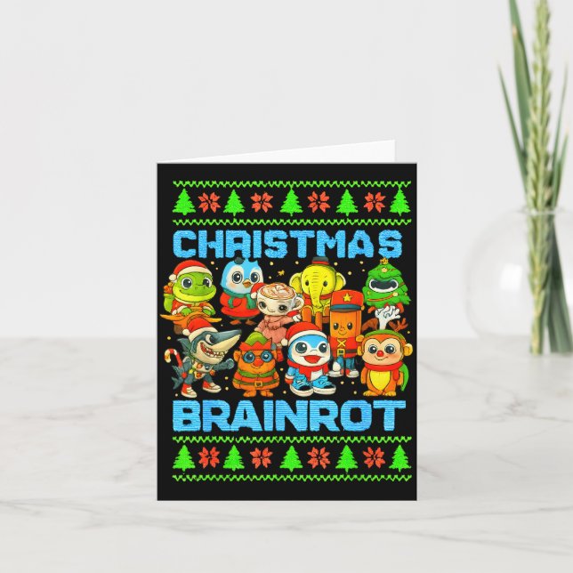 Carte Funny Christmas Italian Brain Rot Italian Brainrot (Devant)