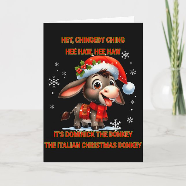 Carte Funny Christmas Italian Christmas Dominick The  (Devant)
