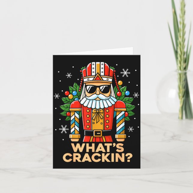 Carte Funny Christmas Nutcracker Men Kids Teen Boys What (Devant)