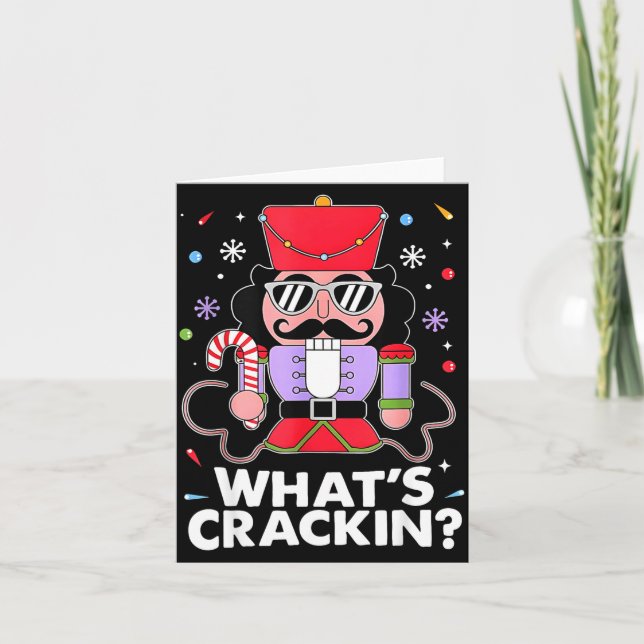 Carte Funny Christmas Nutcracker Men Kids Teen Boys What (Devant)