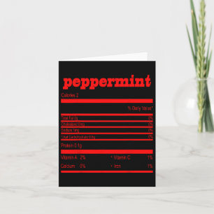 Carte Funny Christmas Pepperment Nutrition