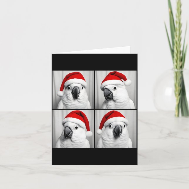 Carte Funny Christmas Umbrella Atoo Santa Photo Booth Pa (Devant)