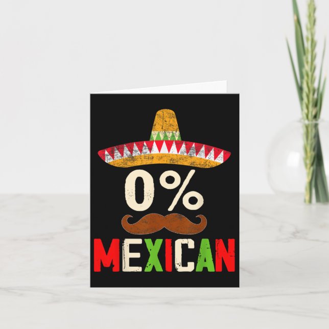 Carte Funny Cinco De Mayo Fiesta 0% 0% Mexicain Deux (Devant)
