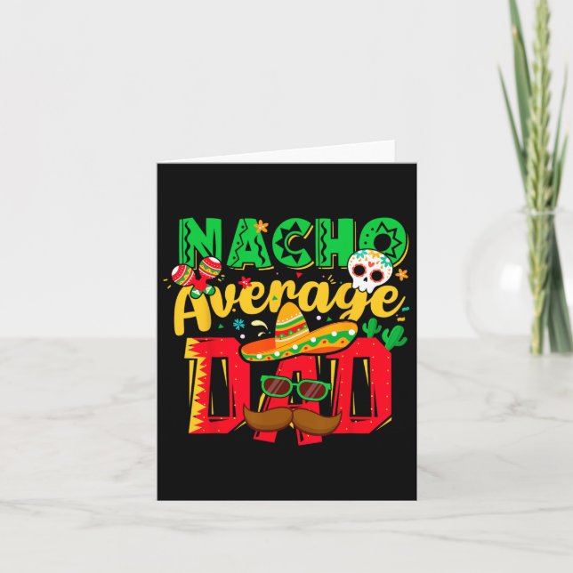 Carte Funny Cinco De Mayo Nacho Moyenne Papa Mexicains (Devant)