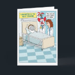 Carte Funny Clown Doctor Get Well<br><div class="desc">Voici une drôle de carte Get Well qui présente un médecin clown qui découvre que le rire n'est pas toujours le meilleur médicament. Merci d'avoir choisi ce design original par © Chuck Ingwersen. Je publie des dessins tous les jours sur Instagram : https://www.instagram.com/captainscratchy</div>