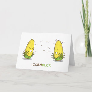 Carte Funny Corn Saying Désolé pour Silly Conflicts