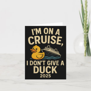 Carte Funny Cruise Shirt 2025 - Je ne donne pas un coup 