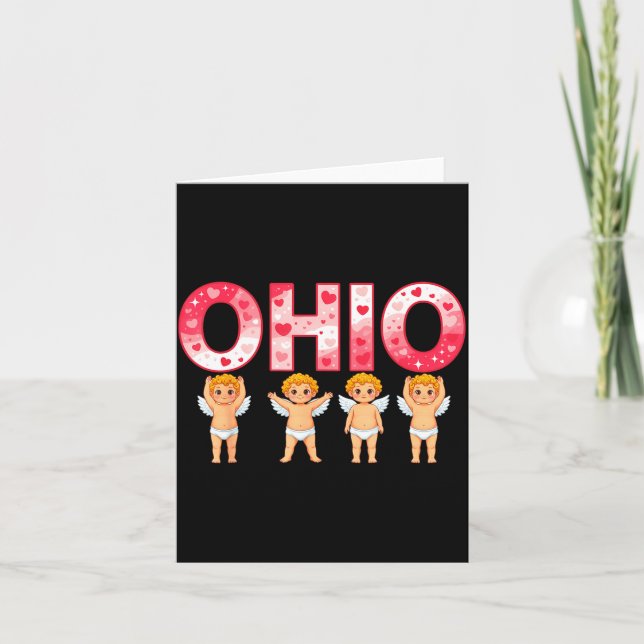 Carte Funny Cud Ohio Midwestern Party O-h-i-o In Valenti (Devant)