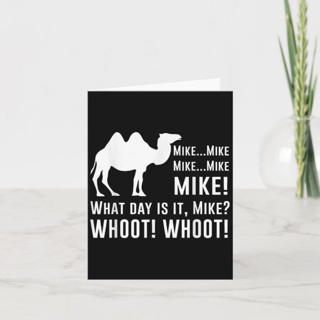 Carte Funny Cute Camel Quotes About Hump Day Funny Quote (Devant)