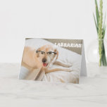 Carte Funny Cute Dog Birthday Greeting Card<br><div class="desc">Funny dog with glasses and book at the park Birthday greeting Card for the dog lovers in your life. This cute greeting card is a perfect way to wish Happy Birthday to a friend,  co-worker,  family member or a special someone.</div>