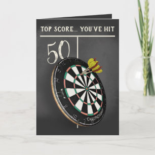 Carte Funny Darts Players