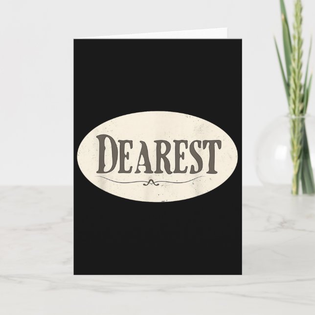 Carte Funny Dearest Costume  (Devant)