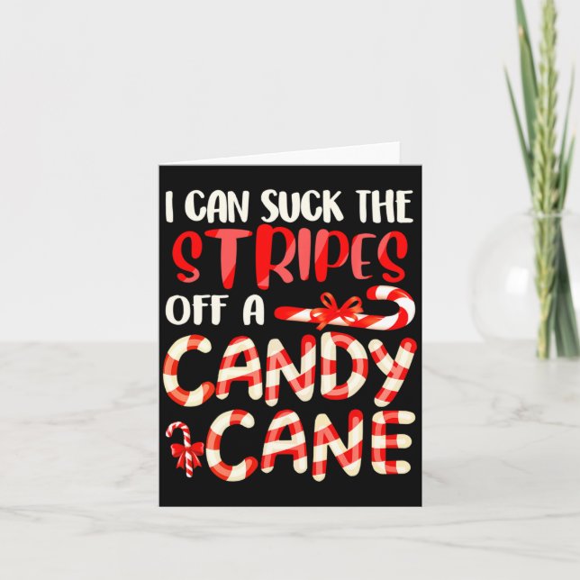 Carte Funny Dirty Candy Cane Christmas Hilarious Santa H (Devant)