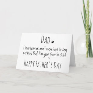 Carte Funny Dog Dad Personalized Happy Father's Day