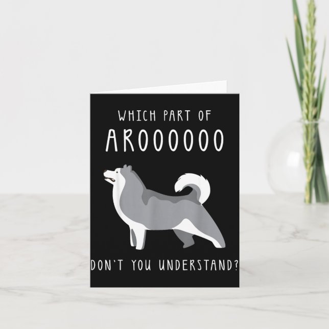 Carte Funny Dog Husky Mom Cut For Girls And Women - Whic (Devant)