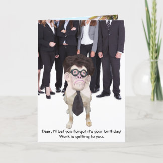 Carte Funny Dog/Lab pour papa ou Male