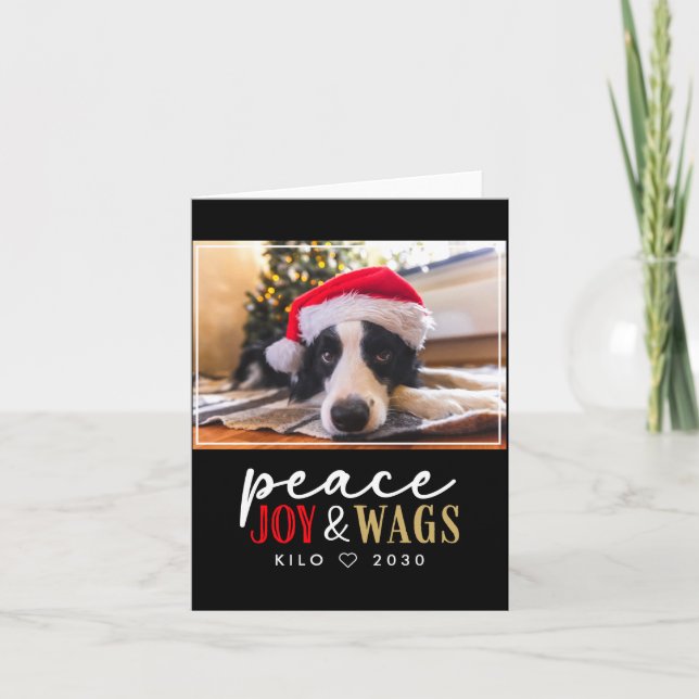 Carte Funny Dog Lover Christmas Photo Cute D  (Devant)