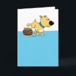 Carte Funny Dog Peeing on Cake Birthday<br><div class="desc">This funny birthday card reminds us how quickly the years whiz by ... and how much dogs like to pee on things. Let's hope that pup made a wish before peeing on the birthday cake! Thanks for choosing this original design by © Chuck Ingwersen. I post cartoons every day on...</div>