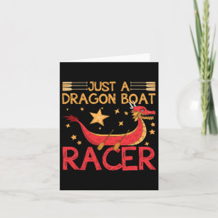 Carte Funny Dragon Boat Racer Mermaid Training Girl Raci