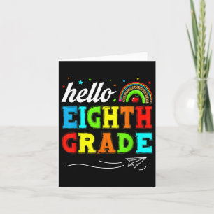 Carte Funny Enfants Étudiants Bonjour 8e année Funny Ens