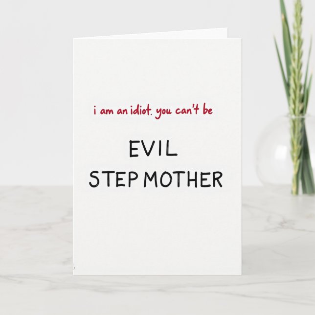 Carte Funny Evil Stepmother Card (Devant)