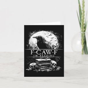 Carte Funny F-caw-f livres Skulls gothique